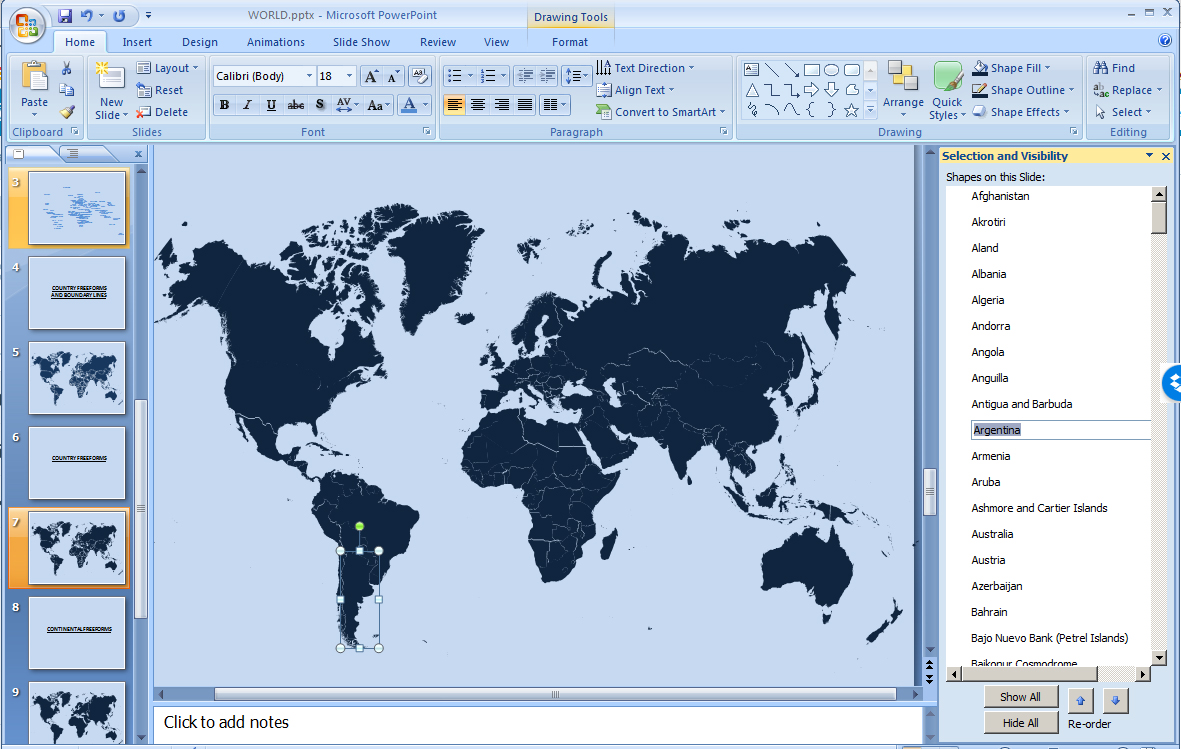 world-editable-ppt-map-slide-1